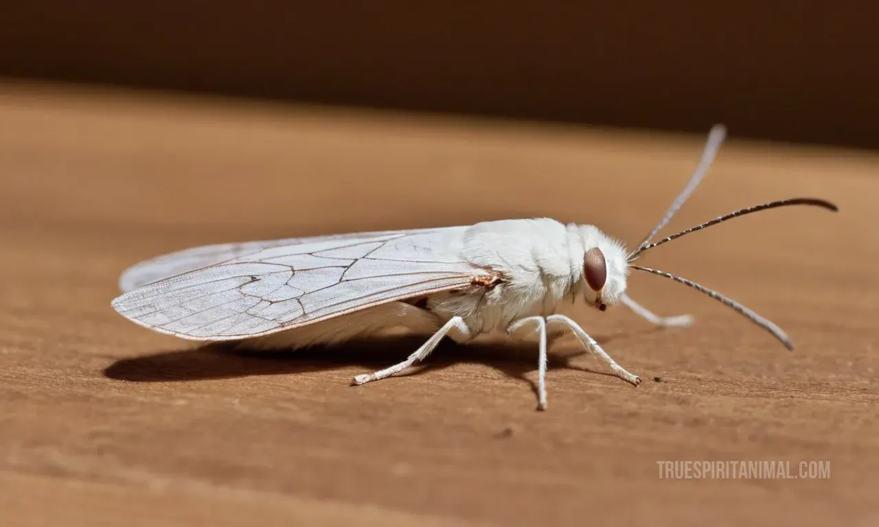 What does it mean if you see a white moth?